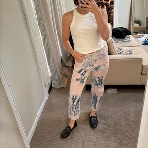 Gap Light Pink/Blue Tie Dye Jeans